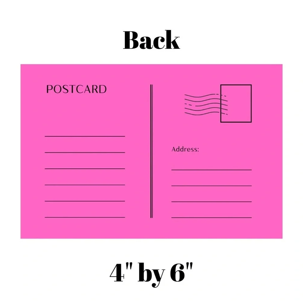 Set of 10 Thank You Postcard
